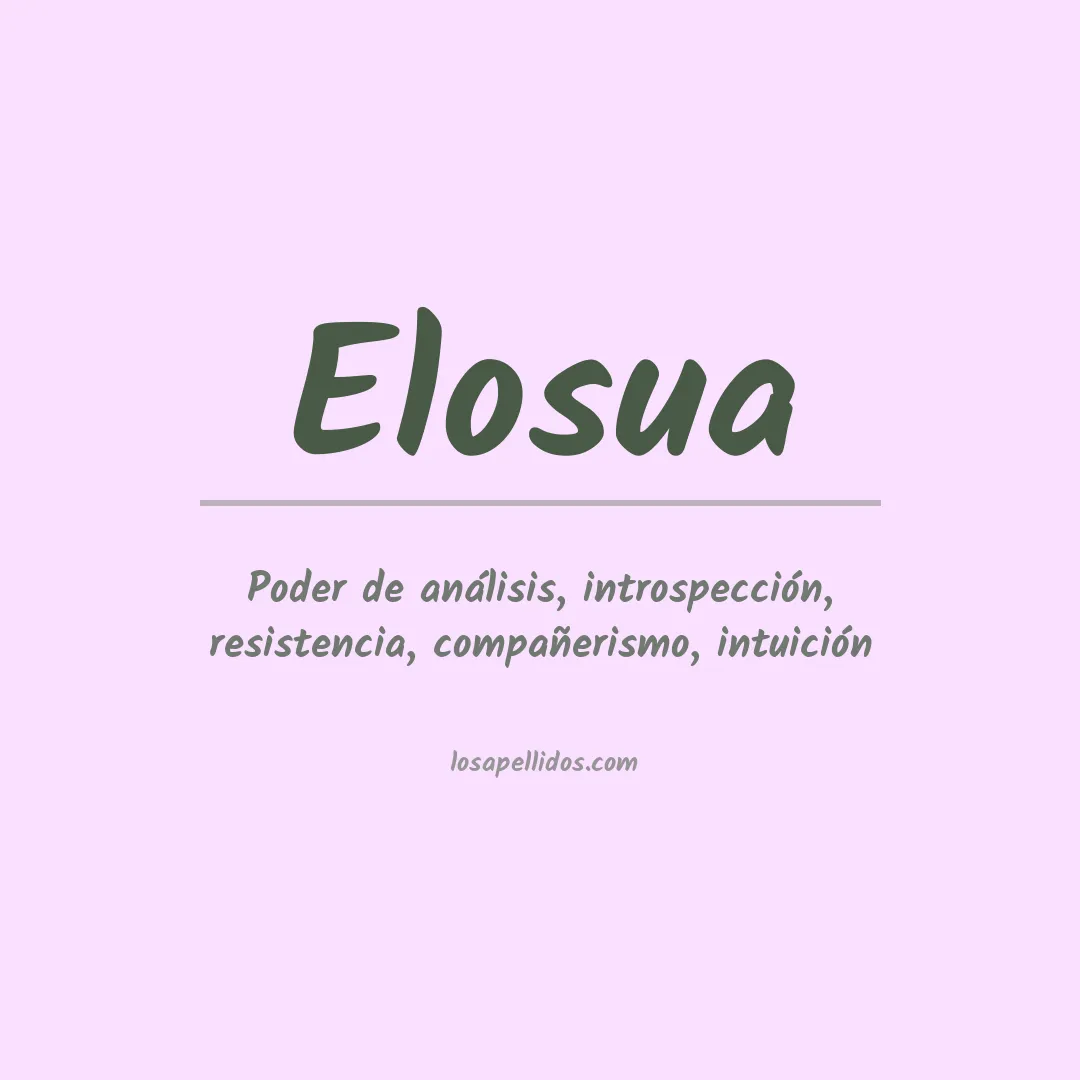 Apellido Elosua