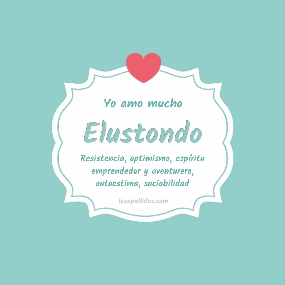 Yo amo mucho Elustondo