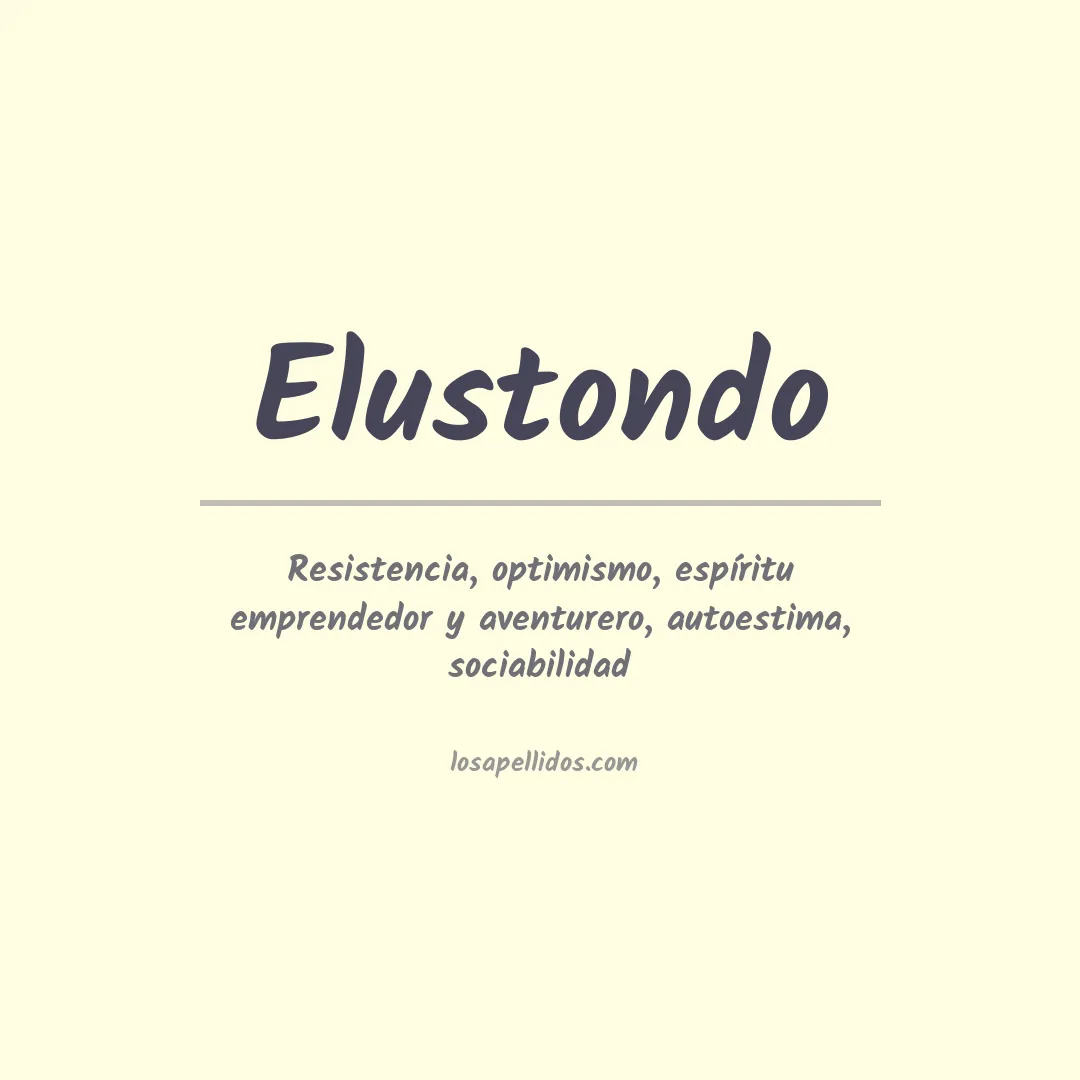 Apellido Elustondo