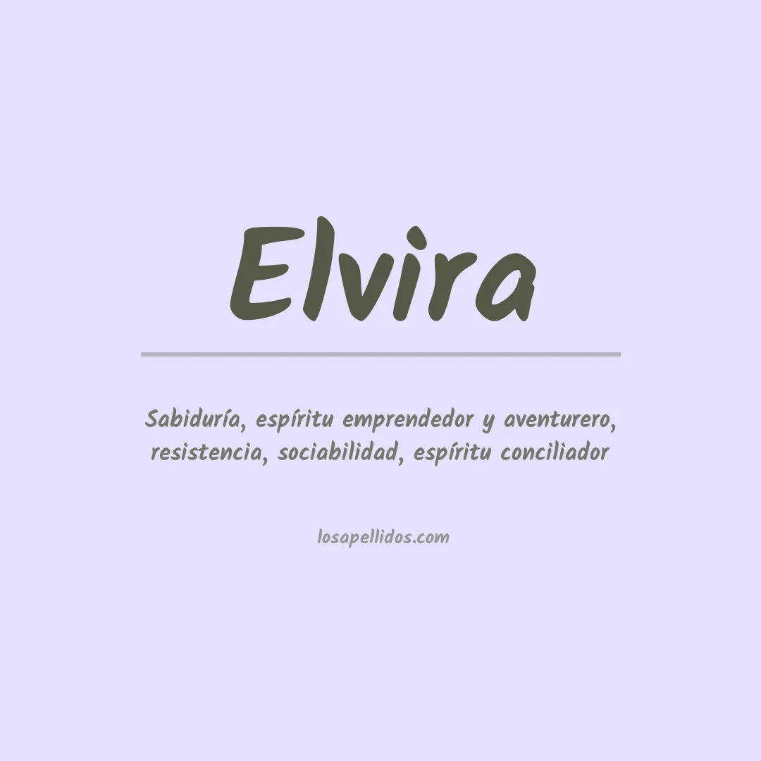 Apellido Elvira