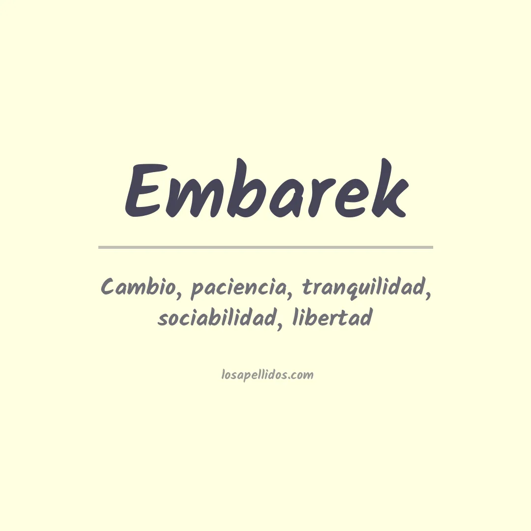 Apellido Embarek