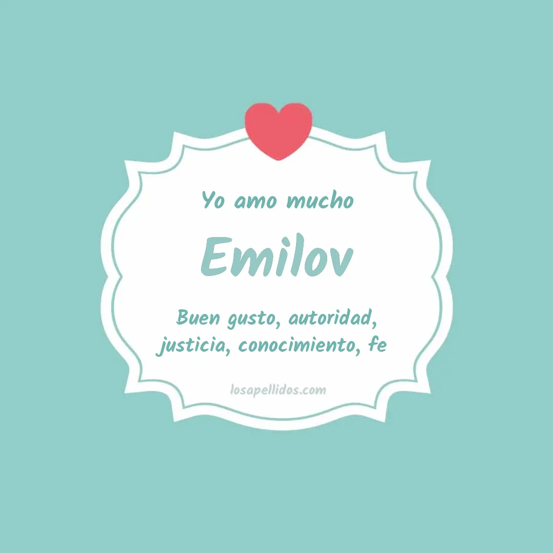 Yo amo mucho Emilov