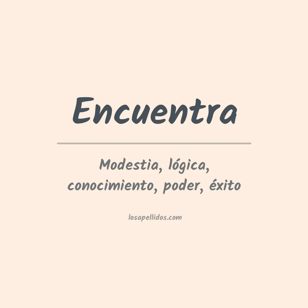 Apellido Encuentra