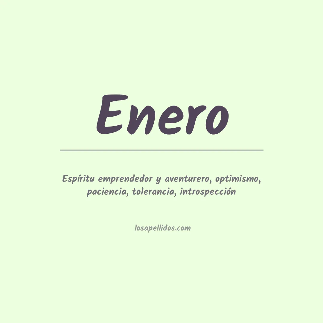 Apellido Enero