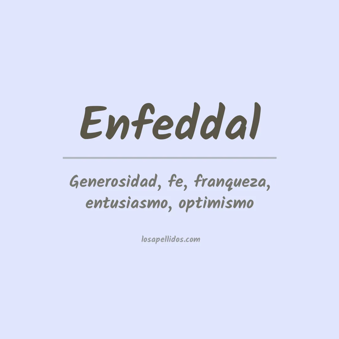 Significado del Apellido Enfeddal