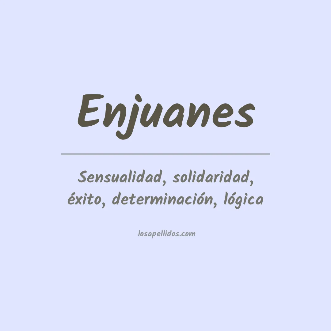 Apellido Enjuanes