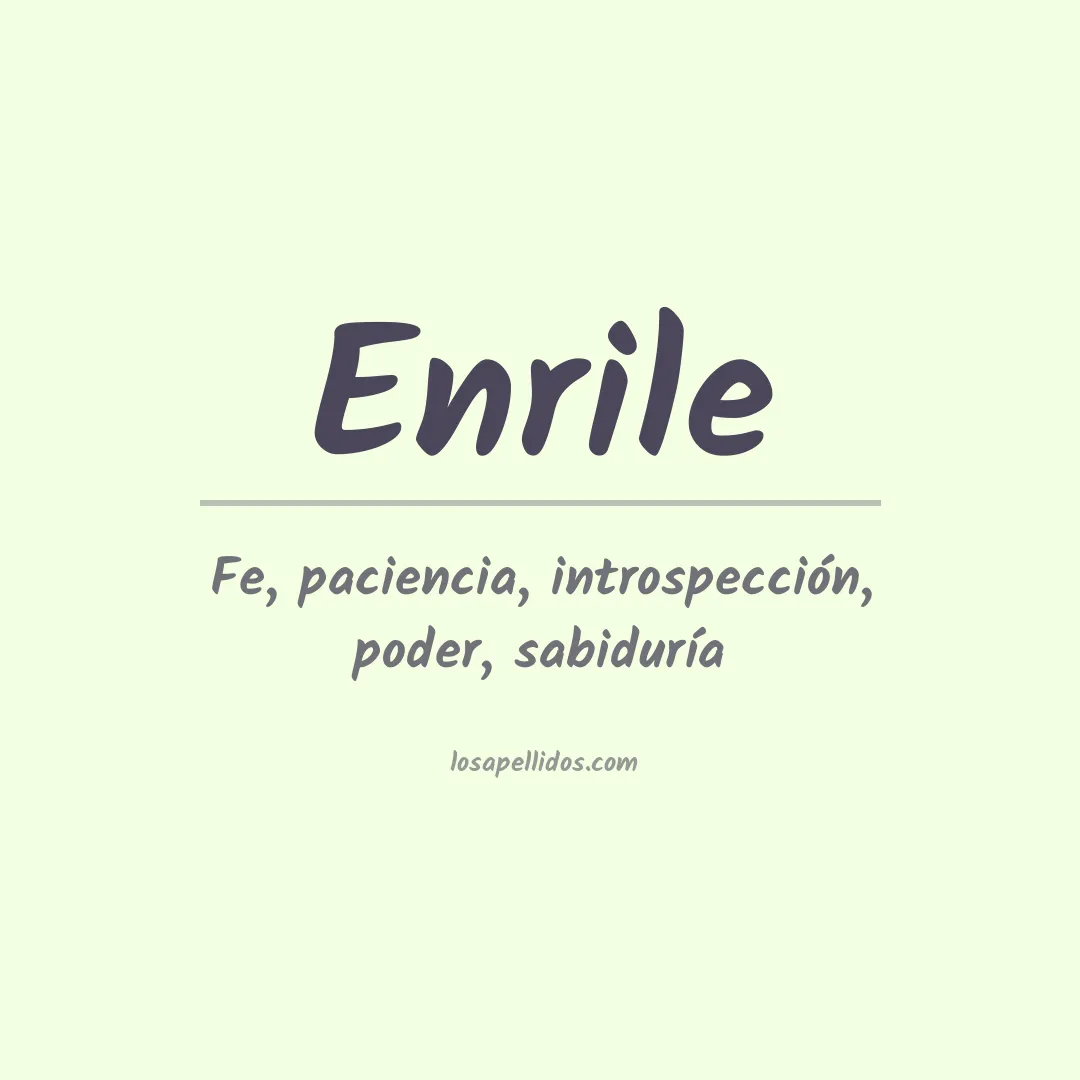 Apellido Enrile