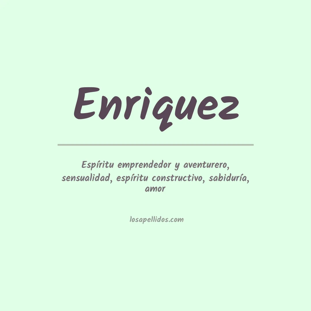 Apellido Enríquez