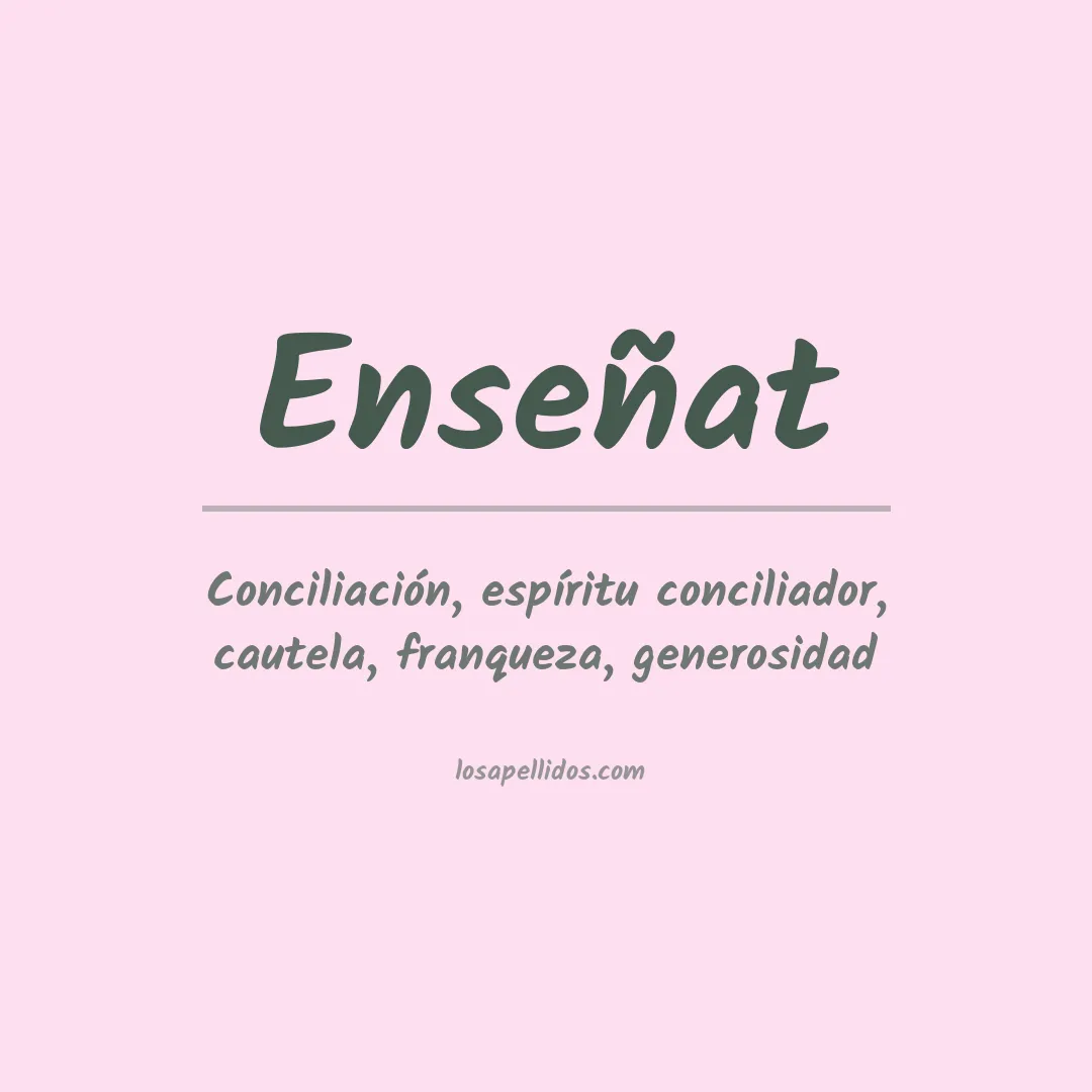 Apellido Enseñat