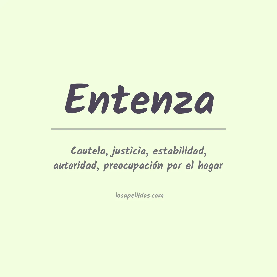 Significado del Apellido Entenza