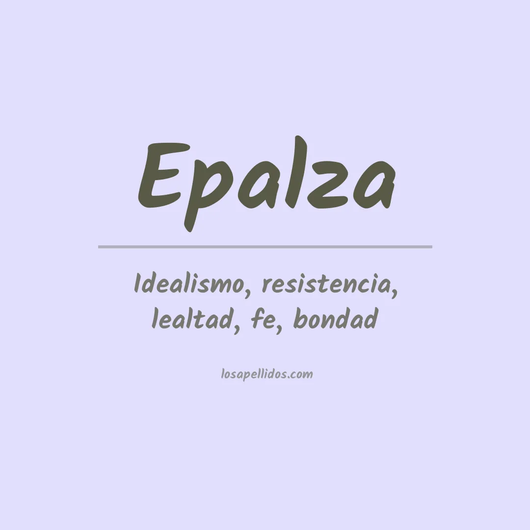 Significado del Apellido Epalza