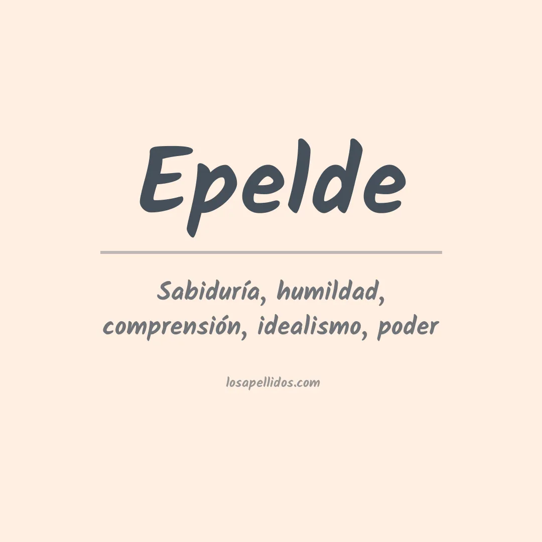 Apellido Epelde