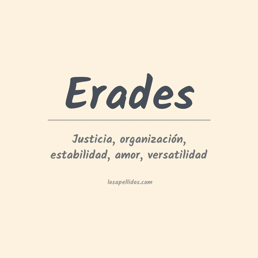 Apellido Erades