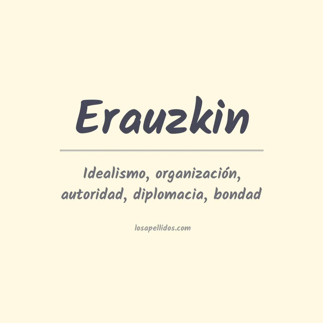 Apellido Erauzkin