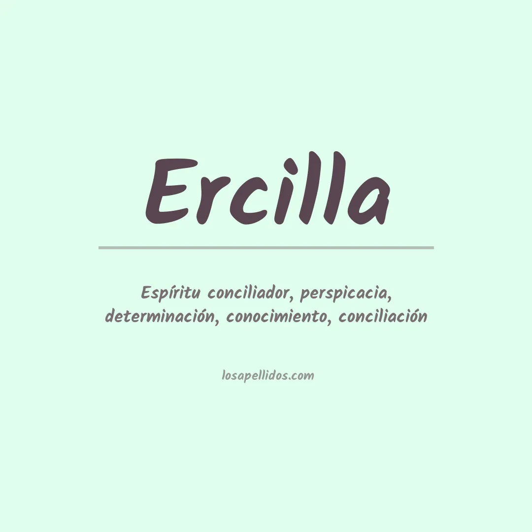 Apellido Ercilla