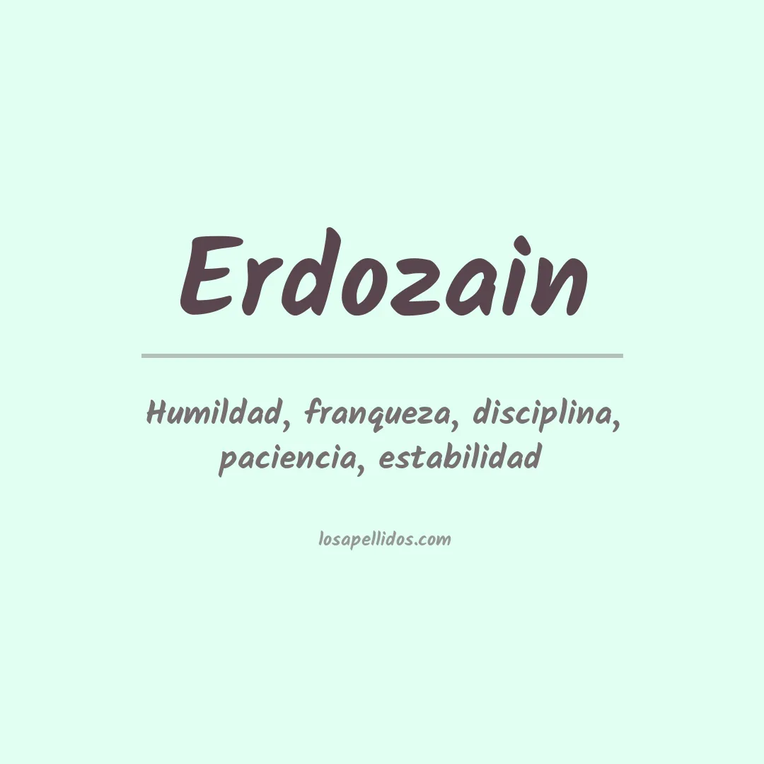 Apellido Erdozain