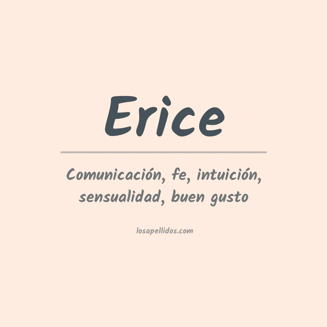 Apellido Erice