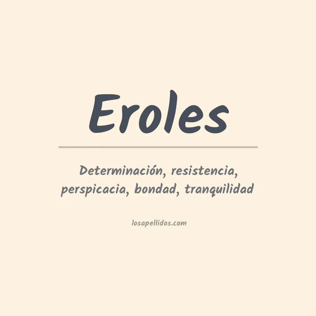Apellido Eroles