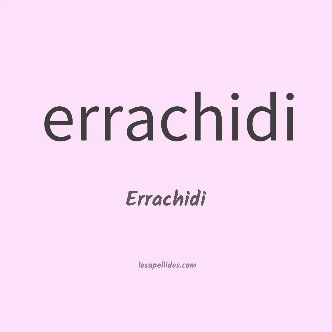 Errachidi en chino