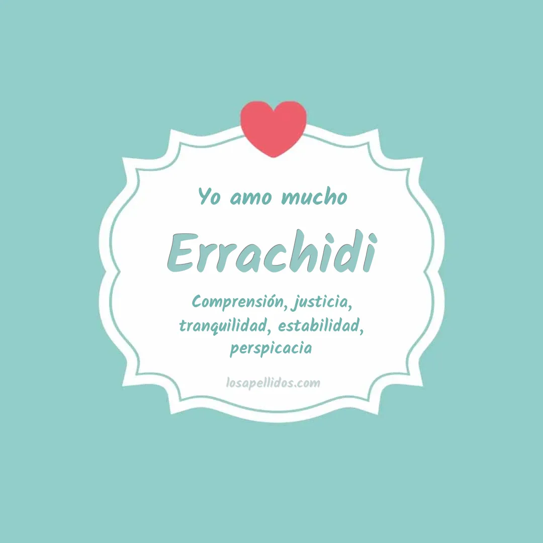 Yo amo mucho Errachidi
