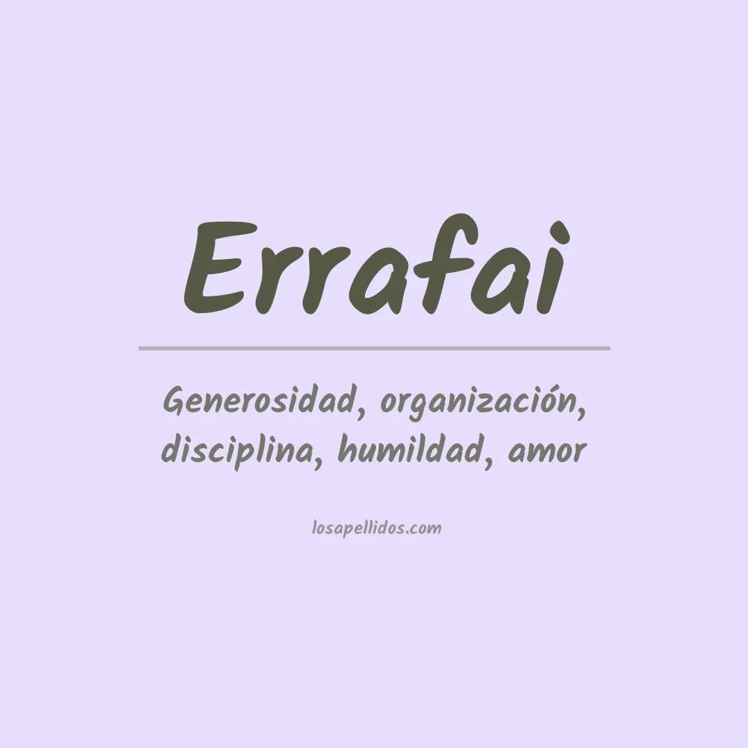 Apellido Errafai