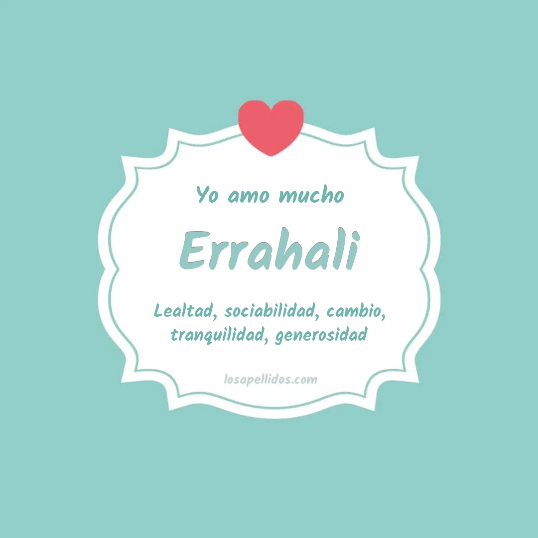 Yo amo mucho Errahali
