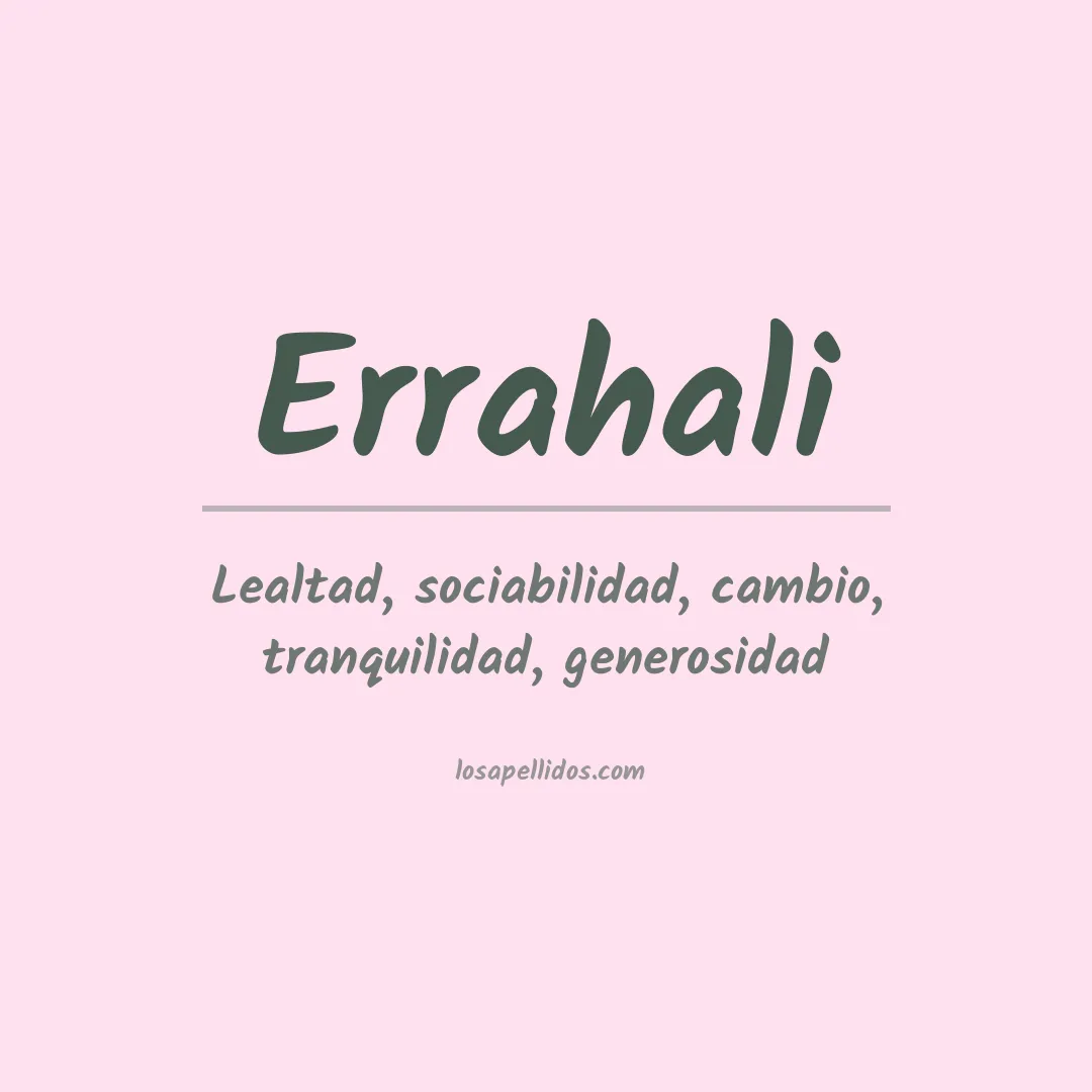 Apellido Errahali