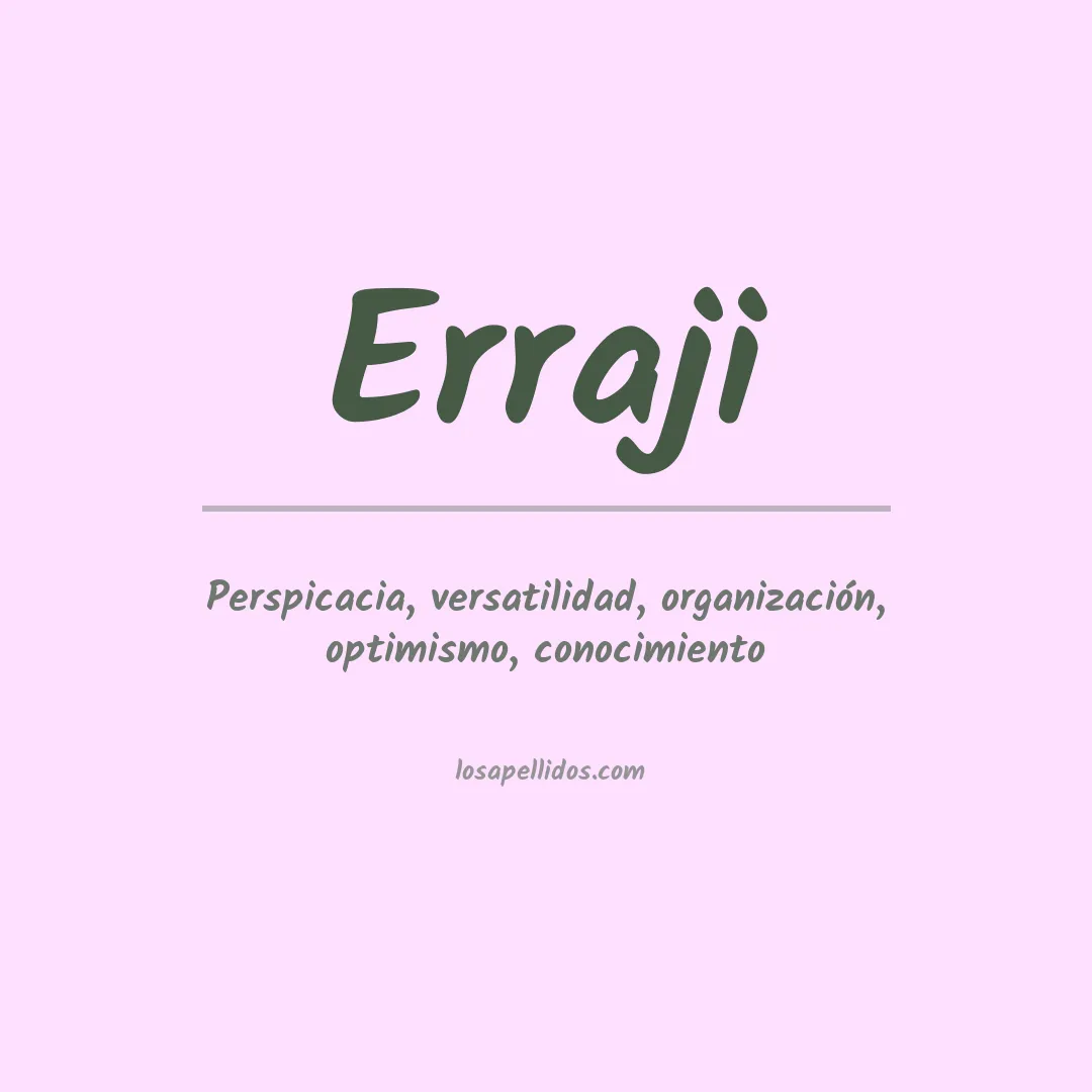 Apellido Erraji