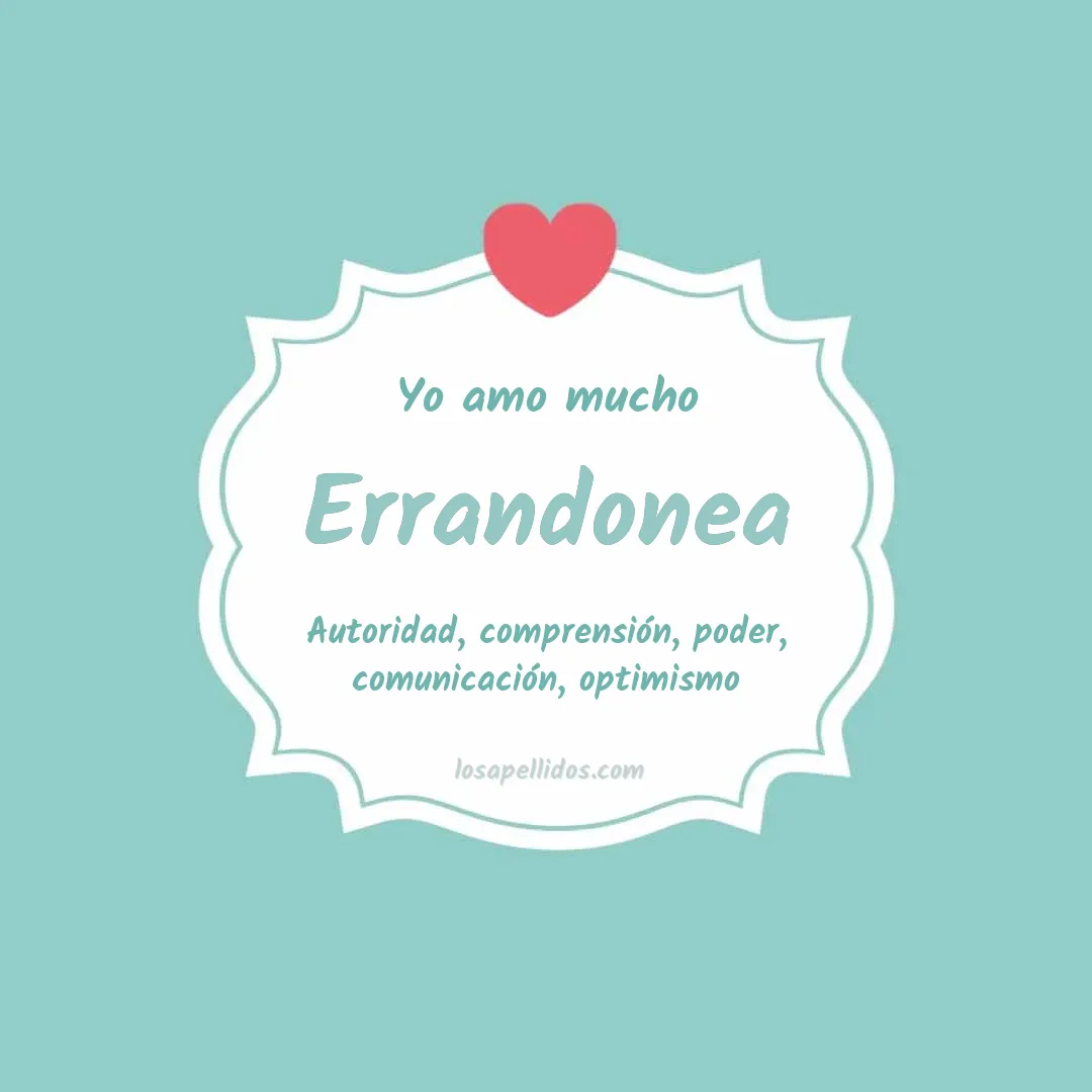 Yo amo mucho Errandonea