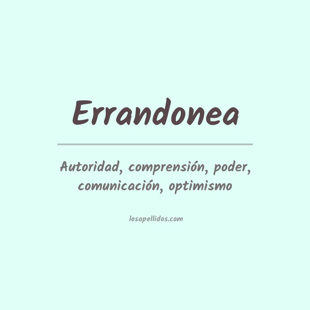 Apellido Errandonea