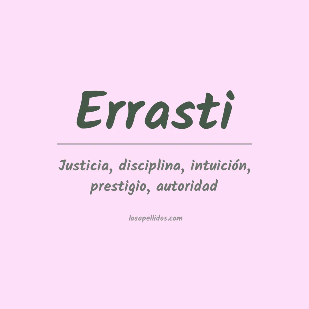Apellido Errasti