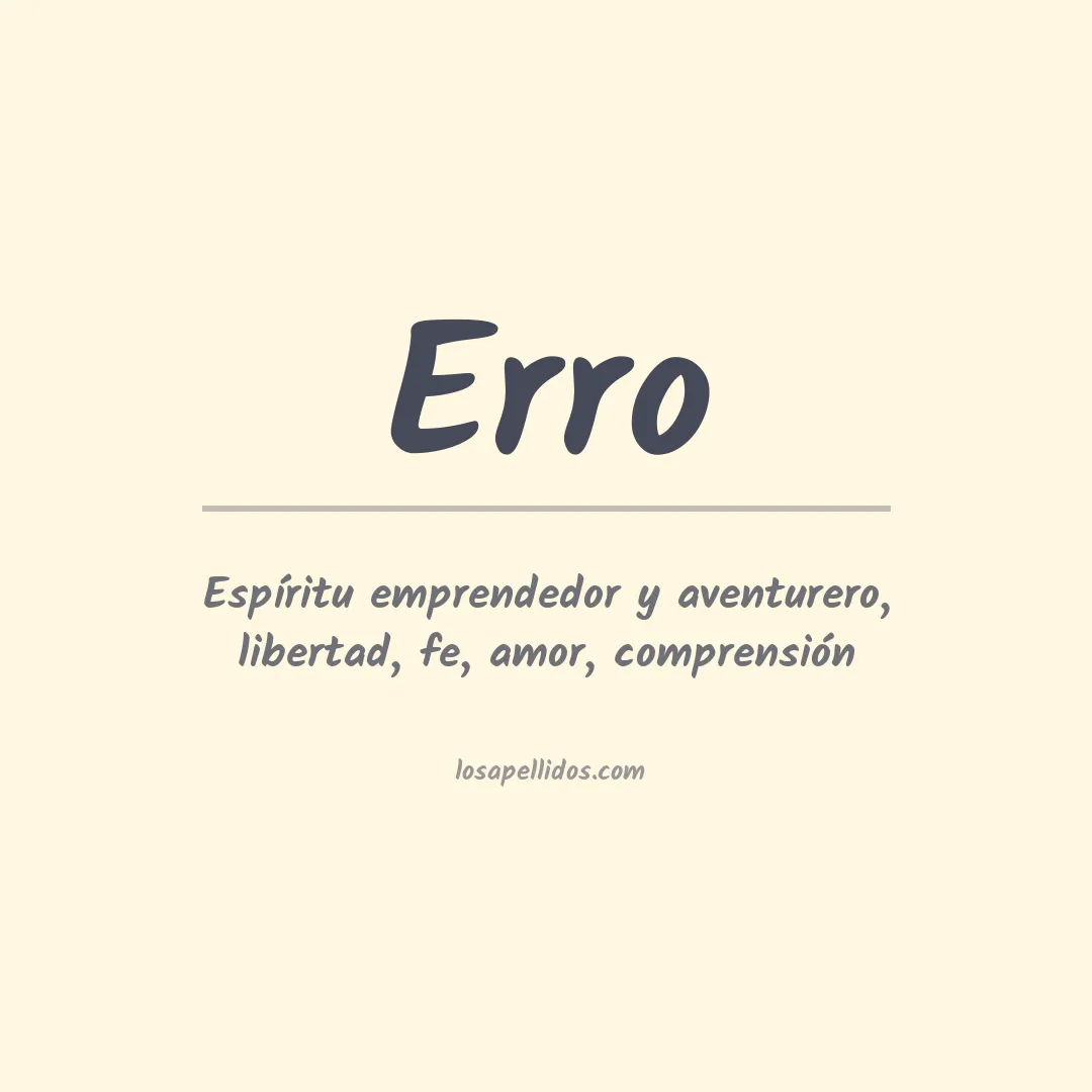 Apellido Erro