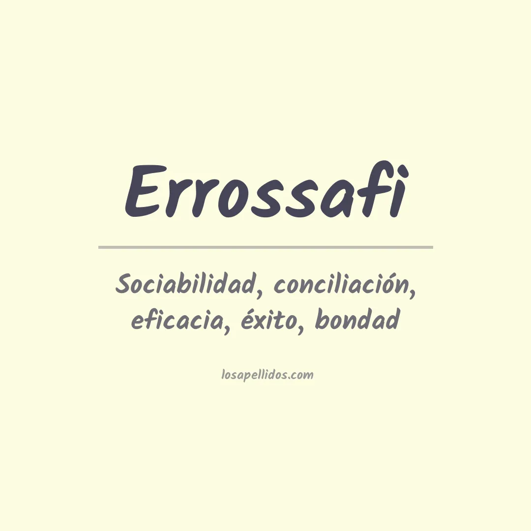 Apellido Errossafi
