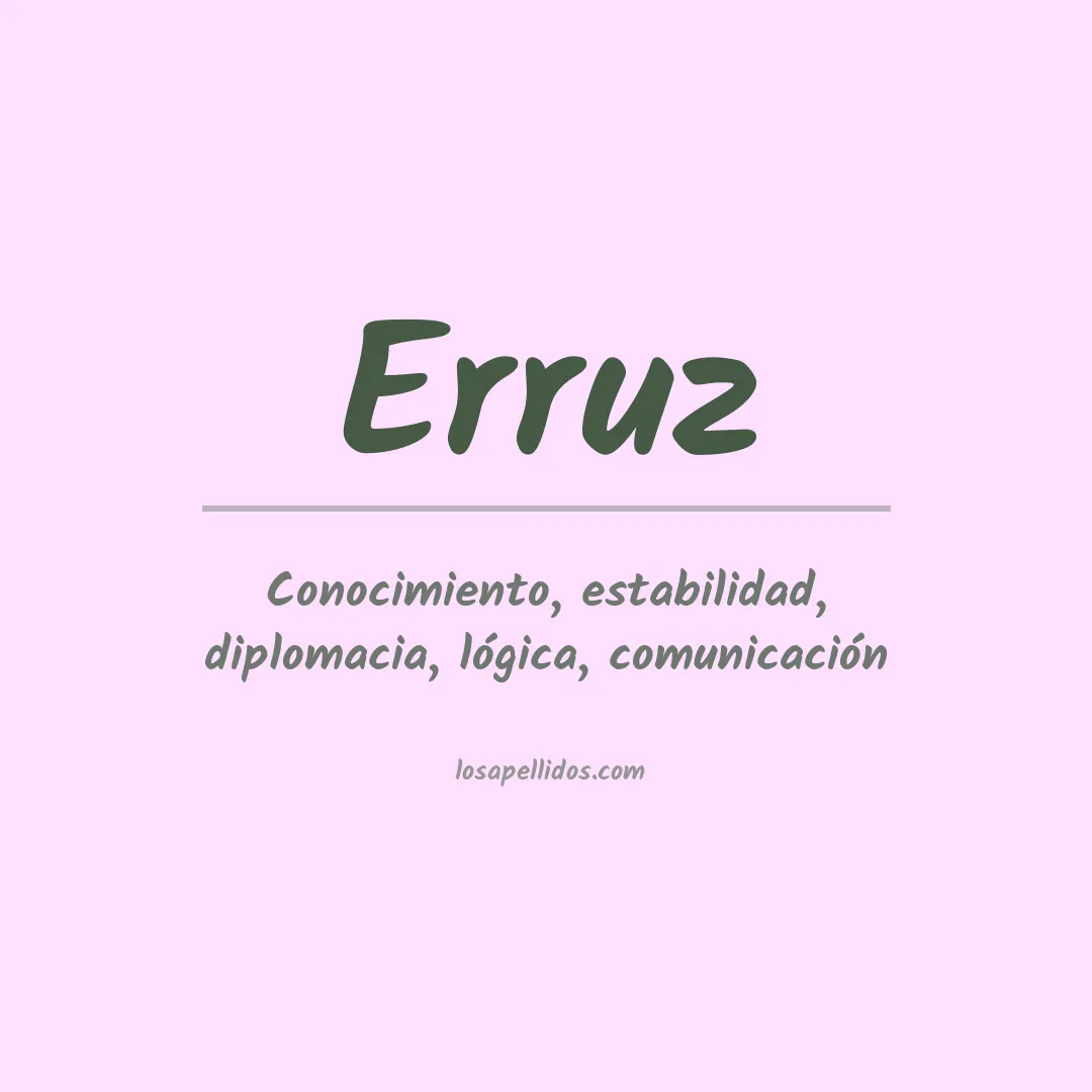 Apellido Erruz