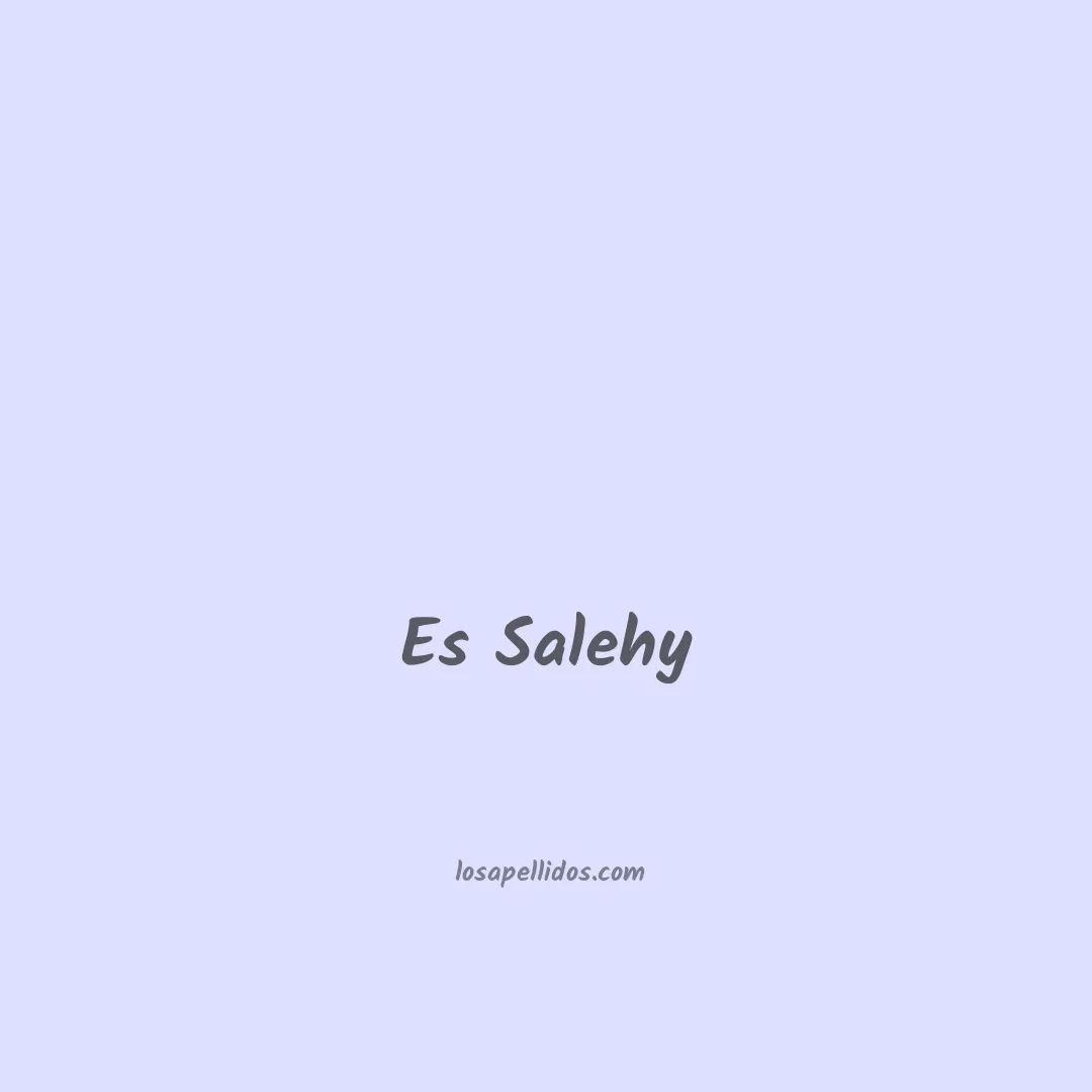 Es salehy en chino
