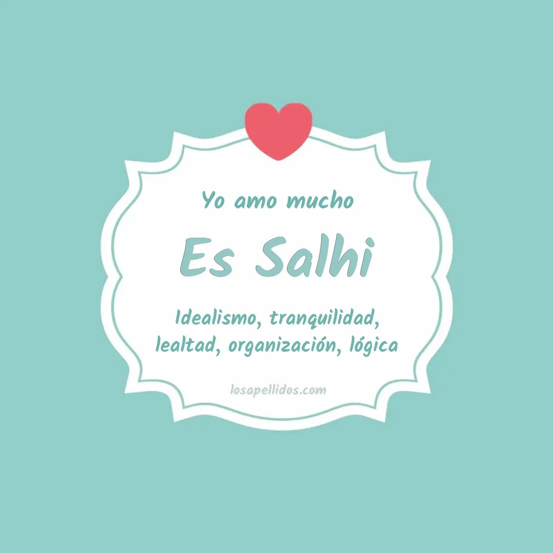 Yo amo mucho Es salhi