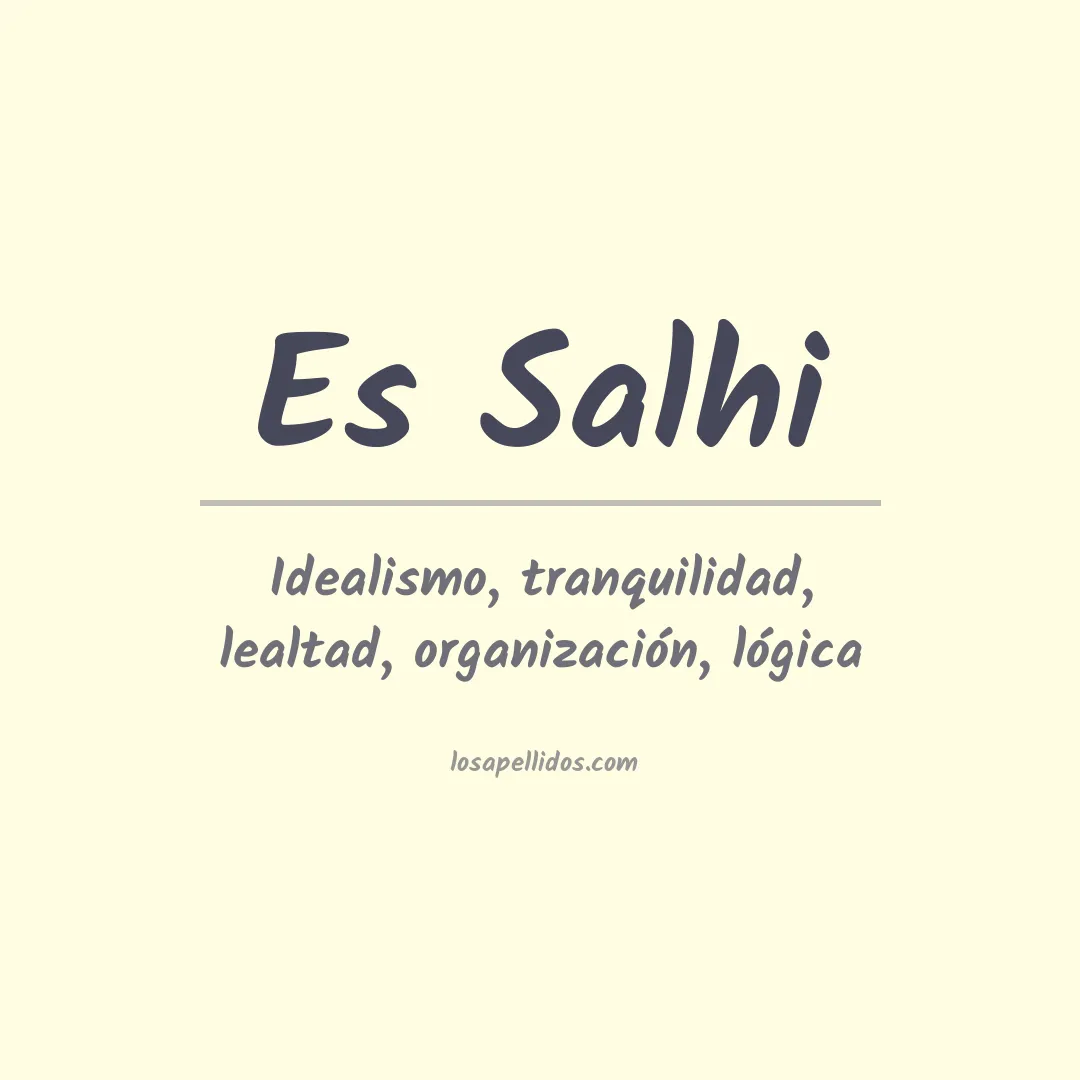 Apellido Es salhi