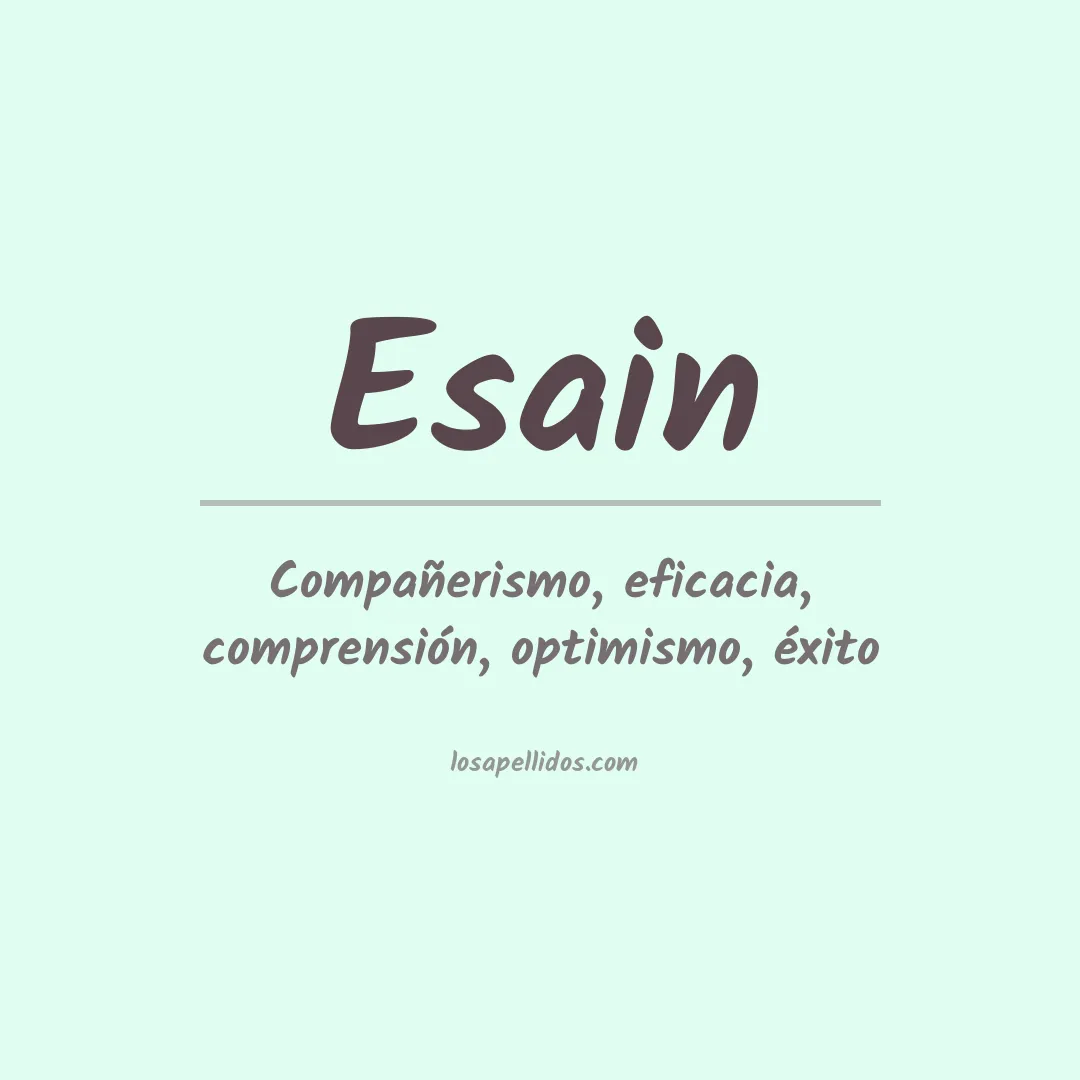 Apellido Esain