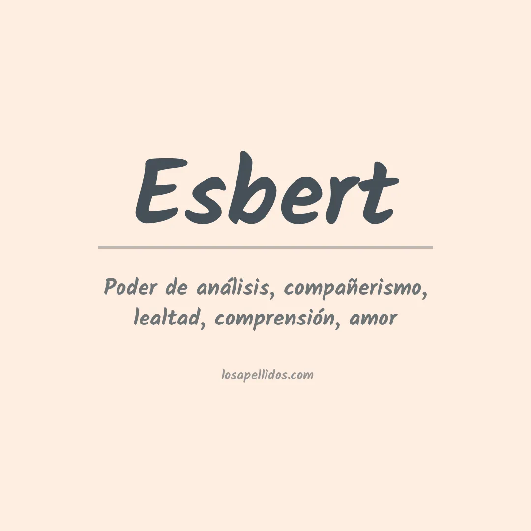 Apellido Esbert