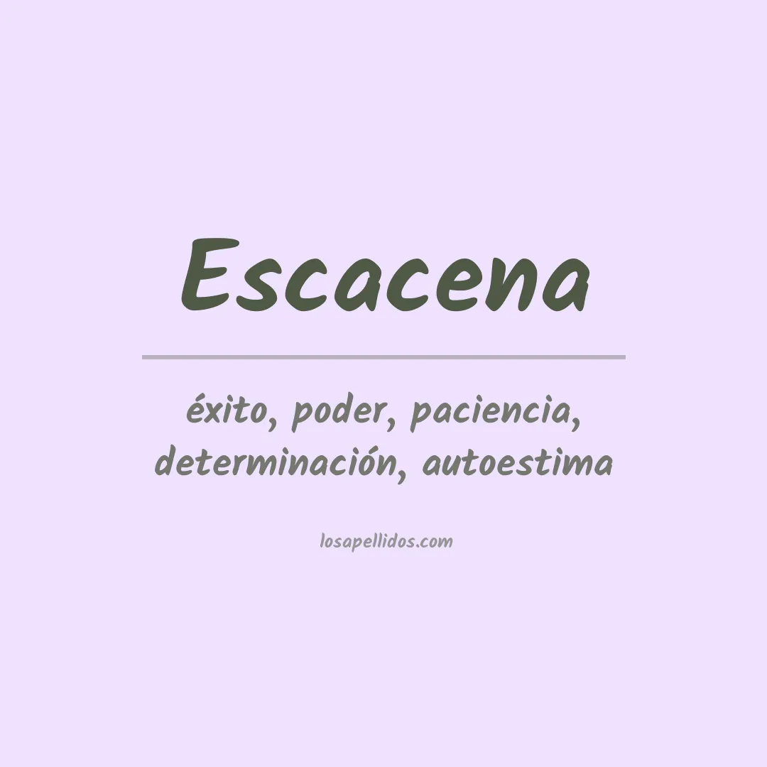 Apellido Escacena