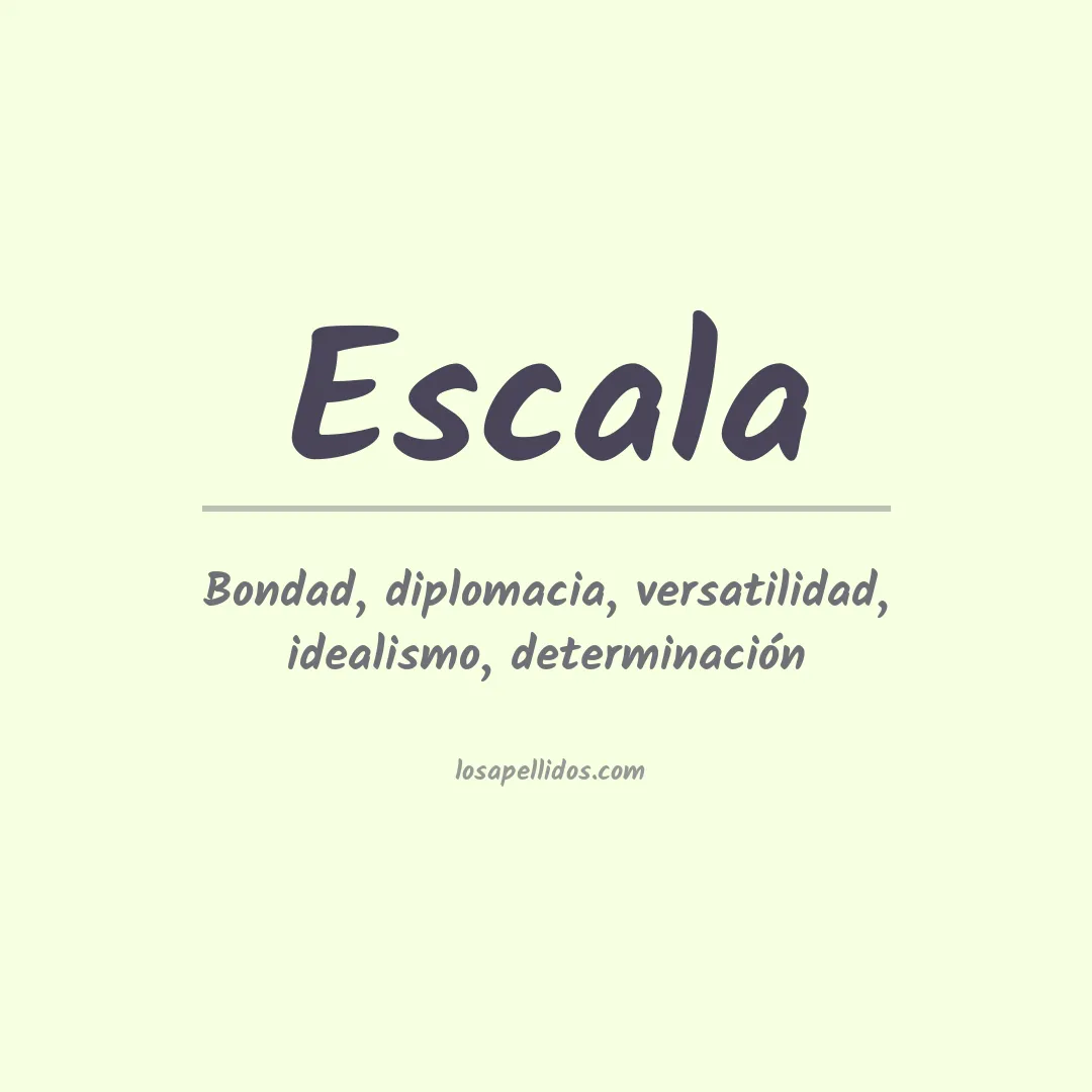 Apellido Escala