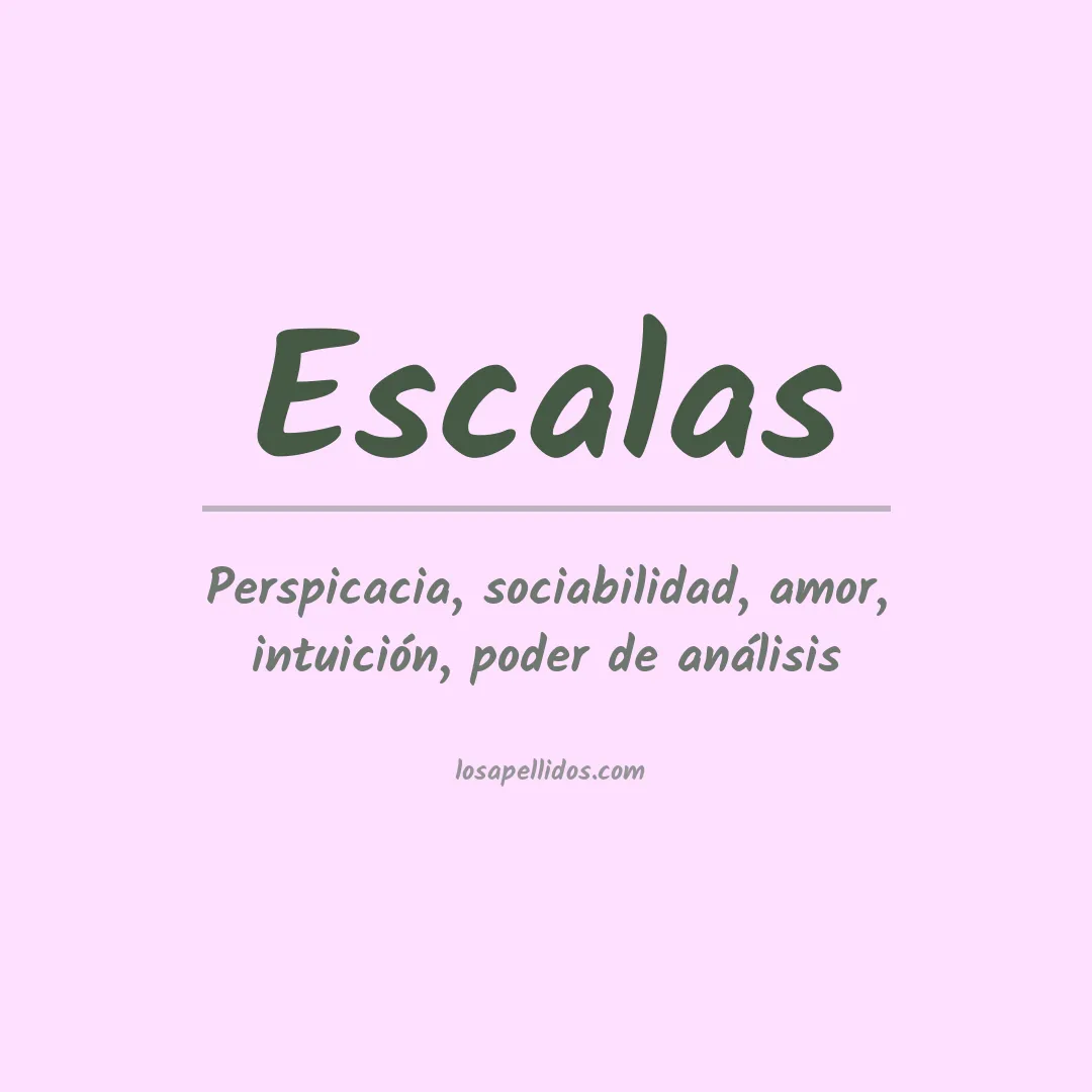 Apellido Escalas
