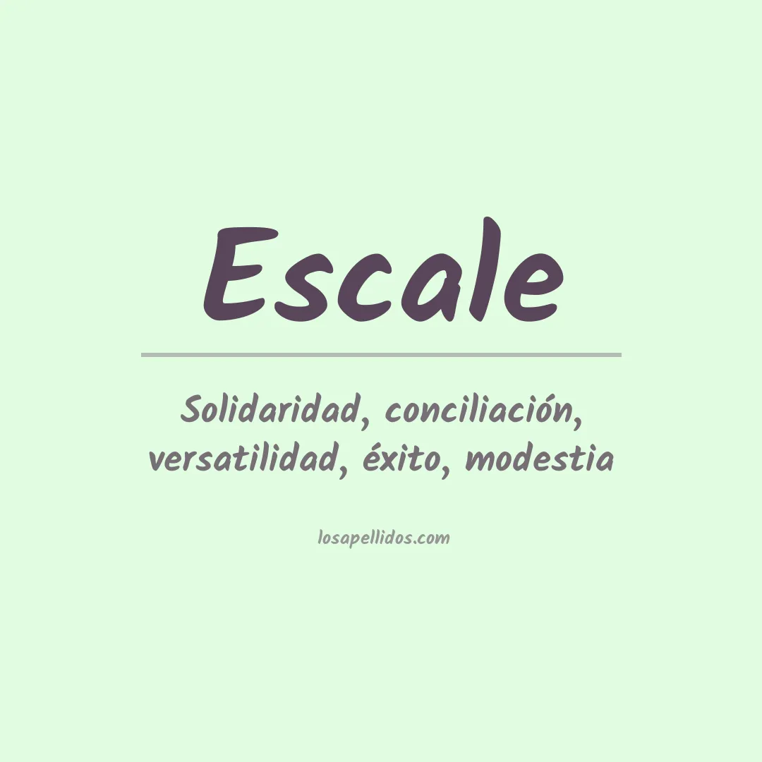 Apellido Escale