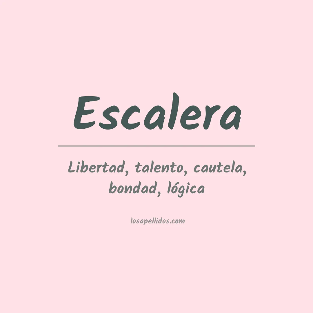 Apellido Escalera