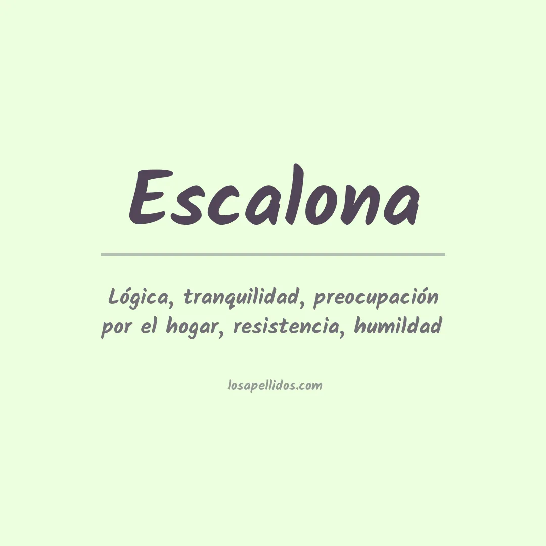 Apellido Escalona