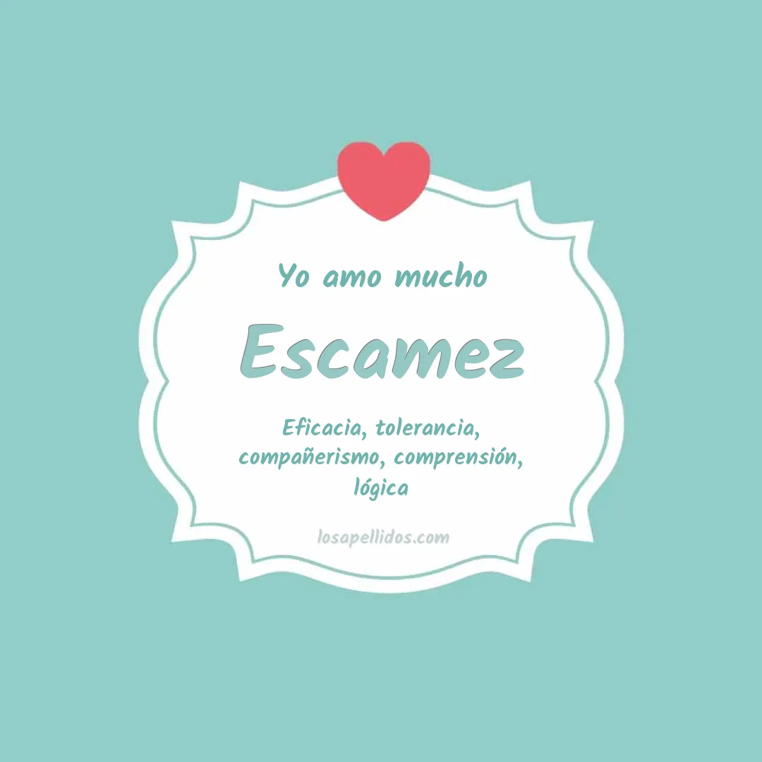 Yo amo mucho Escamez