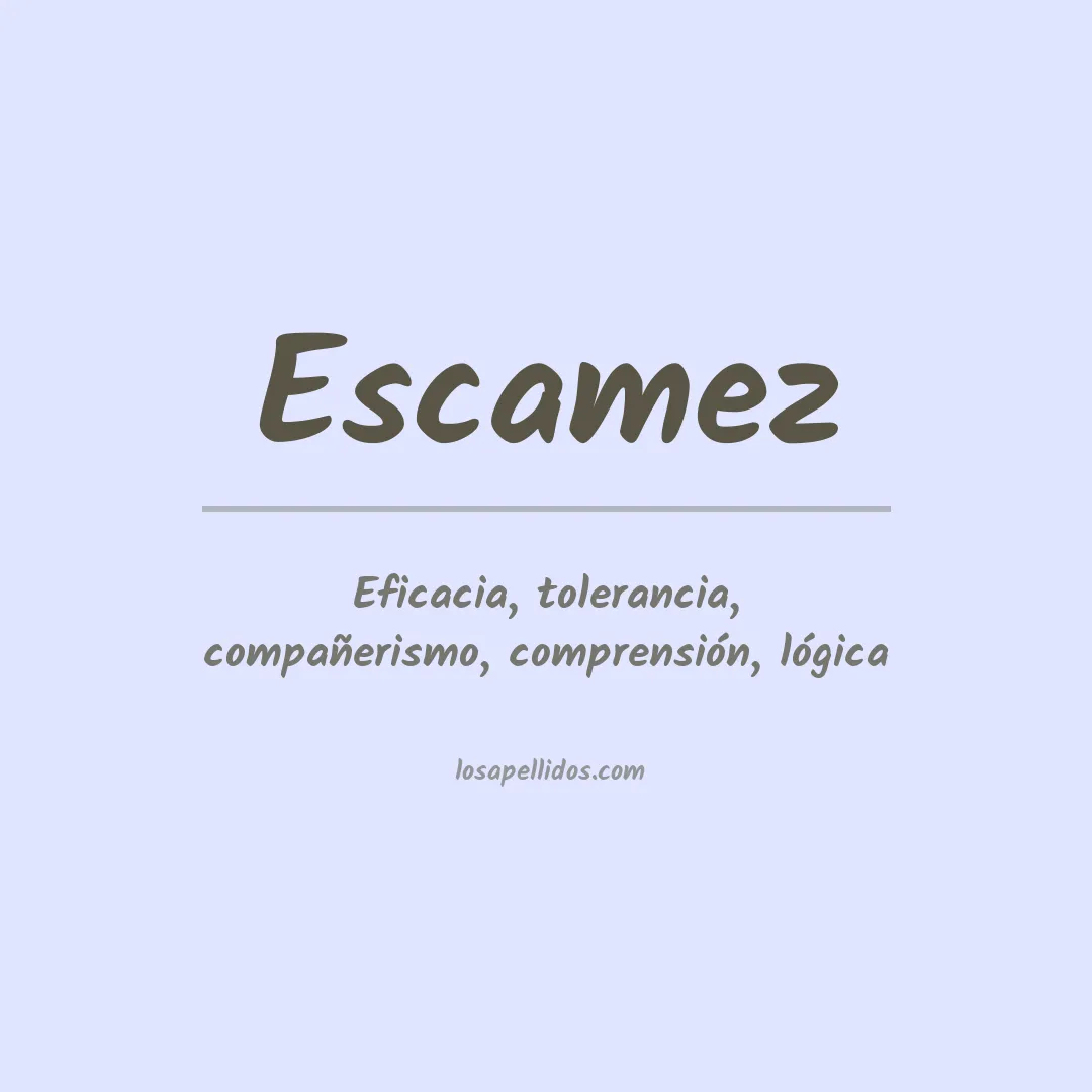 Apellido Escamez