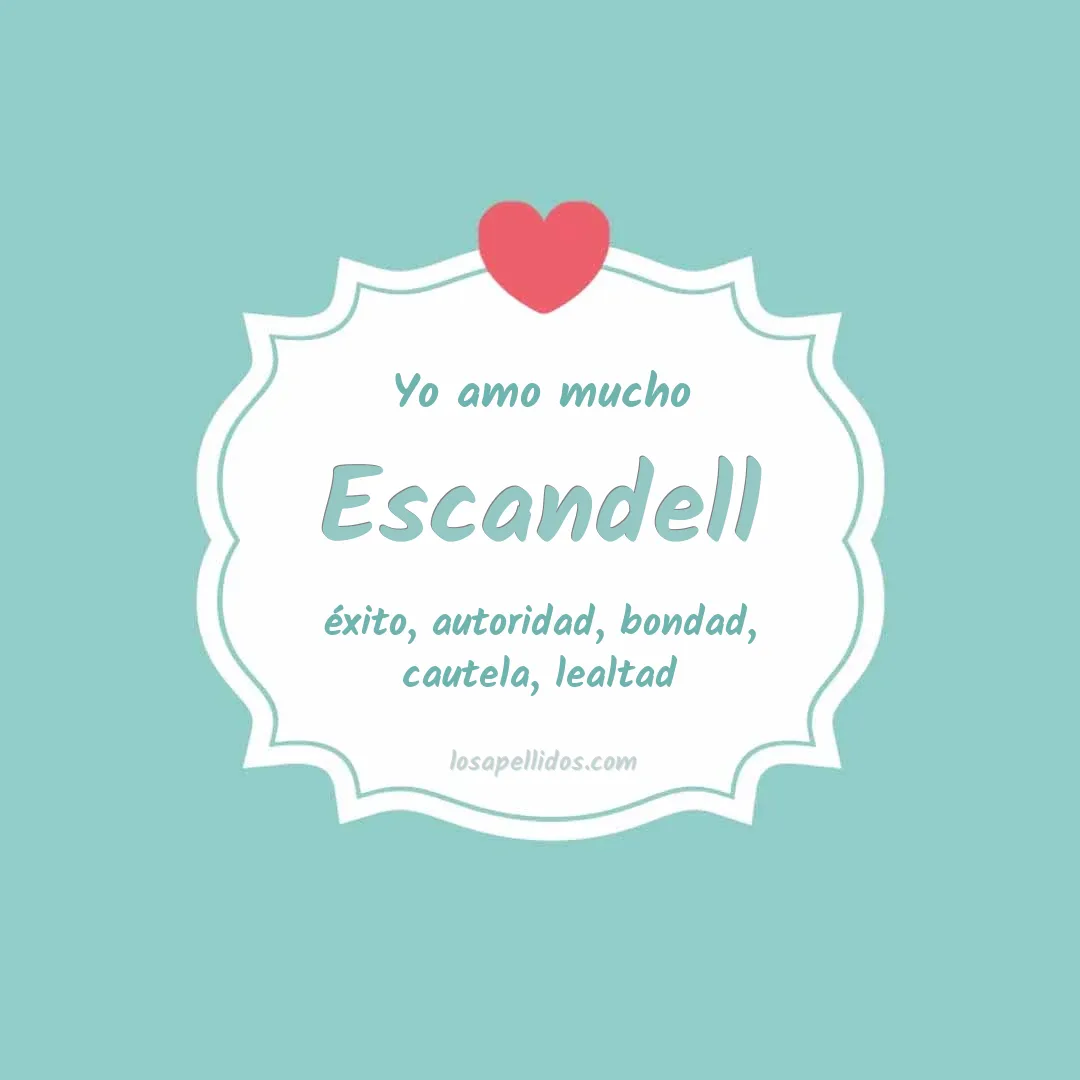 Yo amo mucho Escandell