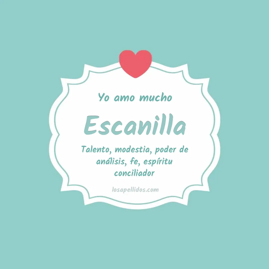 Yo amo mucho Escanilla