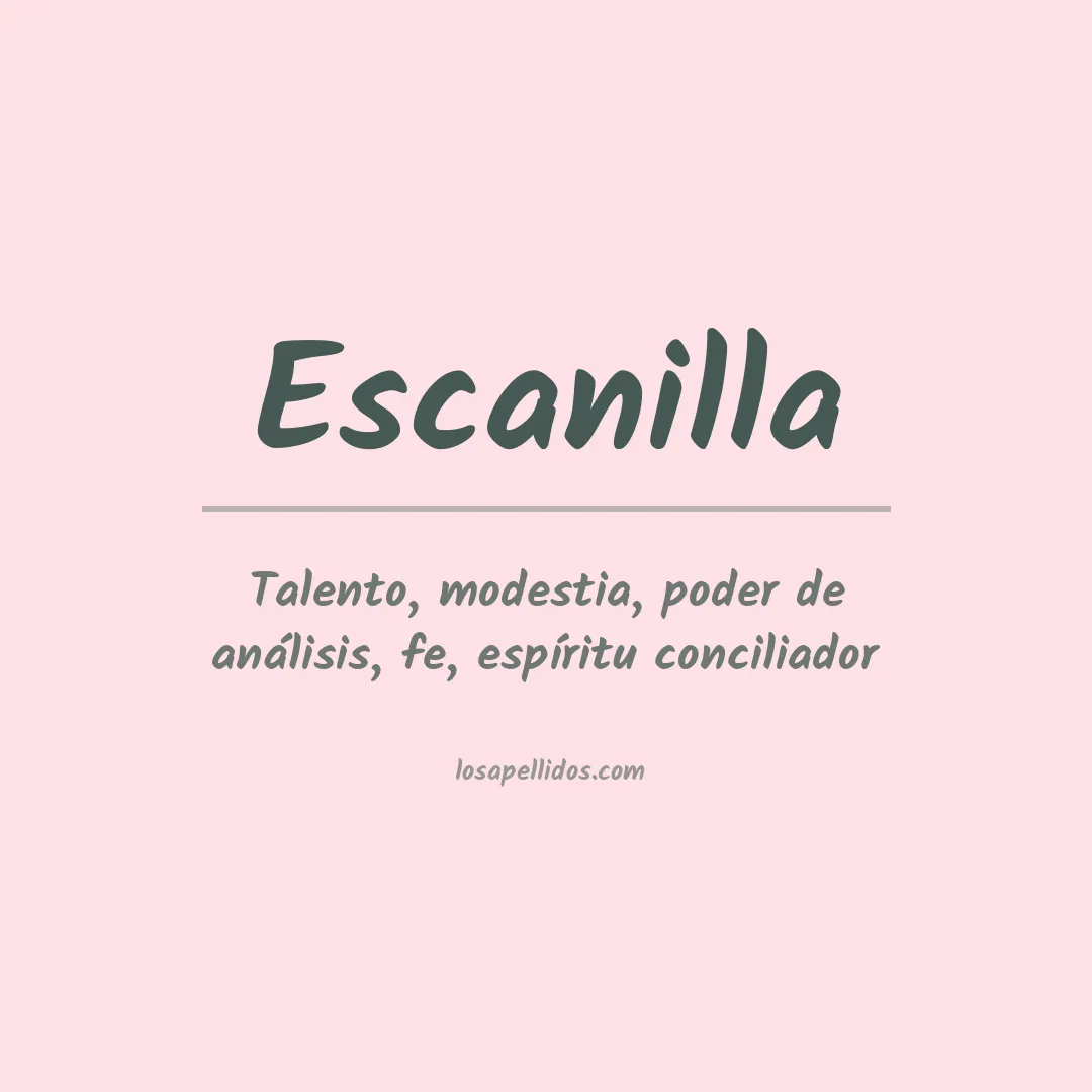 Apellido Escanilla